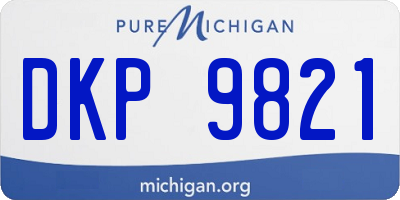 MI license plate DKP9821