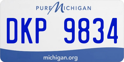 MI license plate DKP9834