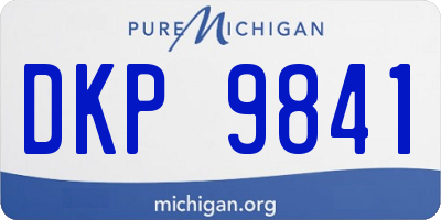 MI license plate DKP9841
