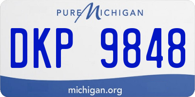 MI license plate DKP9848
