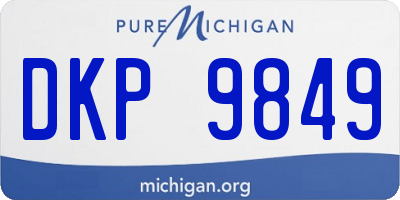 MI license plate DKP9849