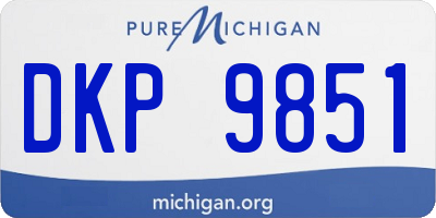 MI license plate DKP9851