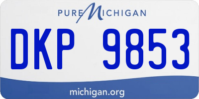 MI license plate DKP9853