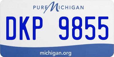 MI license plate DKP9855