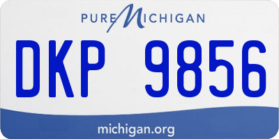 MI license plate DKP9856
