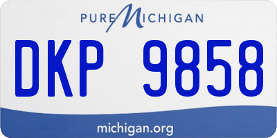 MI license plate DKP9858