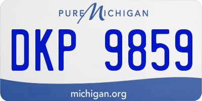 MI license plate DKP9859