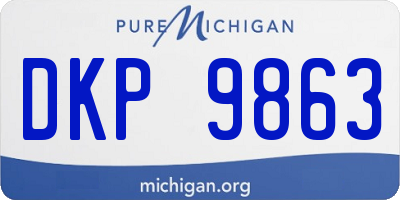 MI license plate DKP9863