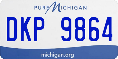 MI license plate DKP9864