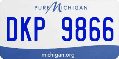 MI license plate DKP9866