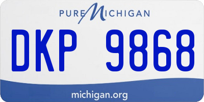 MI license plate DKP9868