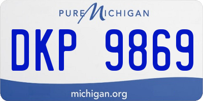 MI license plate DKP9869