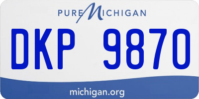 MI license plate DKP9870