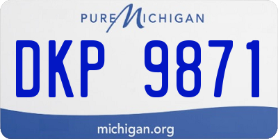 MI license plate DKP9871