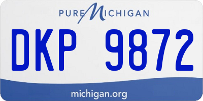MI license plate DKP9872