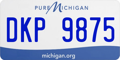 MI license plate DKP9875