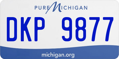 MI license plate DKP9877