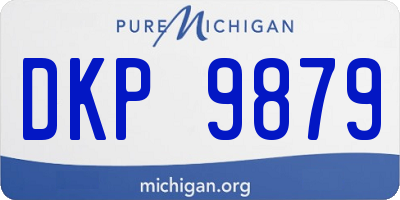 MI license plate DKP9879