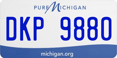 MI license plate DKP9880