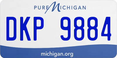 MI license plate DKP9884