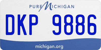 MI license plate DKP9886