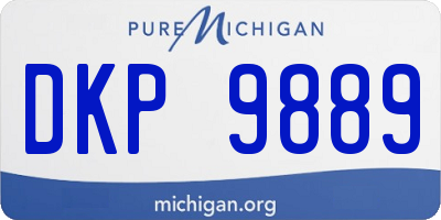 MI license plate DKP9889