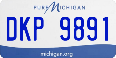 MI license plate DKP9891