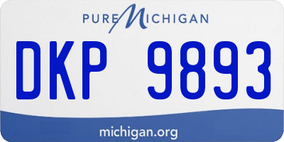 MI license plate DKP9893