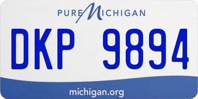 MI license plate DKP9894
