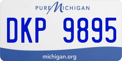 MI license plate DKP9895