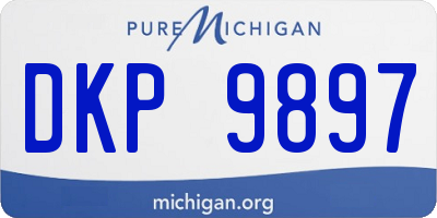 MI license plate DKP9897