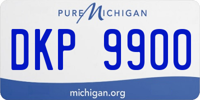 MI license plate DKP9900