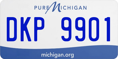 MI license plate DKP9901