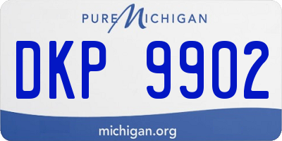 MI license plate DKP9902
