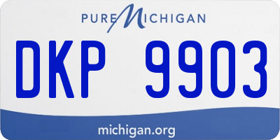 MI license plate DKP9903