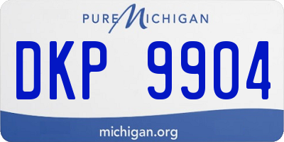 MI license plate DKP9904