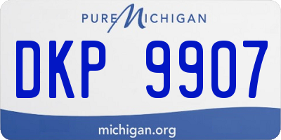 MI license plate DKP9907