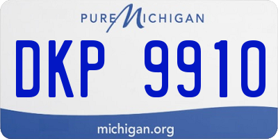 MI license plate DKP9910