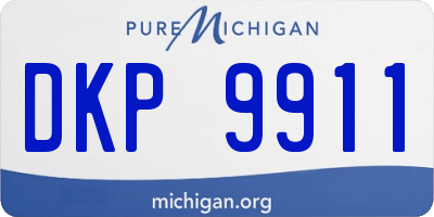 MI license plate DKP9911