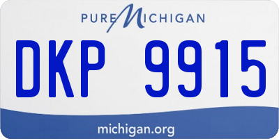 MI license plate DKP9915