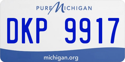 MI license plate DKP9917