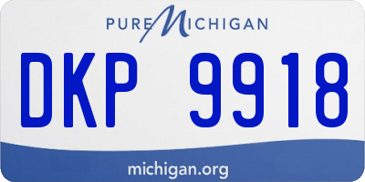 MI license plate DKP9918