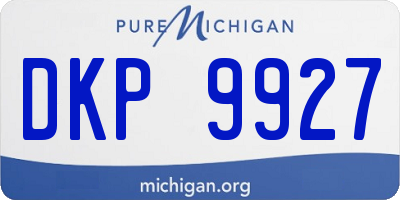 MI license plate DKP9927