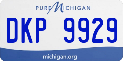 MI license plate DKP9929