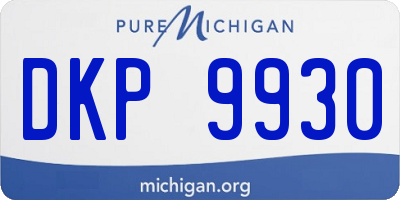 MI license plate DKP9930
