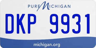 MI license plate DKP9931