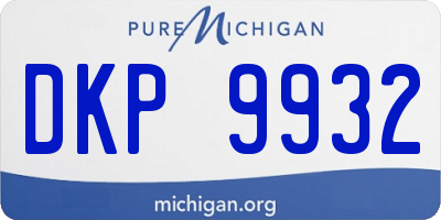 MI license plate DKP9932