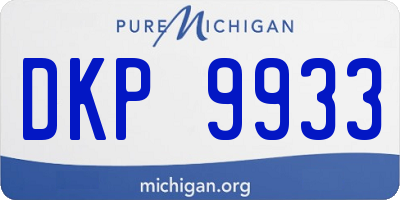 MI license plate DKP9933