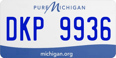 MI license plate DKP9936