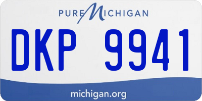 MI license plate DKP9941